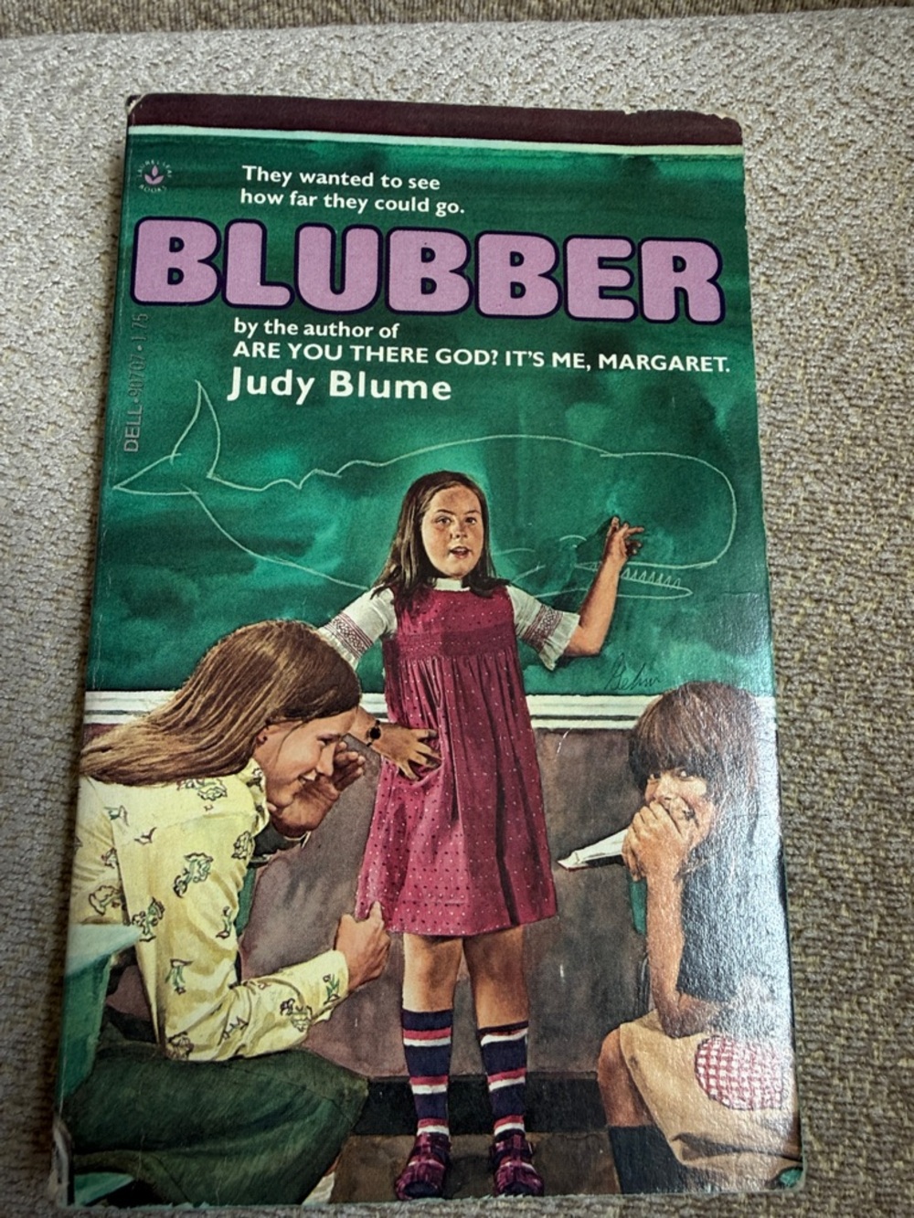 Vintage Judy Blume, Blubber Paperback, copyright 1974, printed 1981